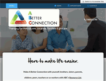 Tablet Screenshot of abetterconnectioninc.com
